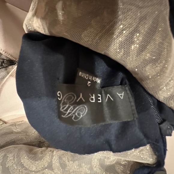 Very G Black Dress with Gold Embroidery - Picture 2 of 2